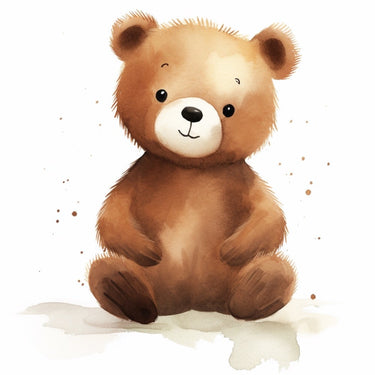 Teddy Bear Drawing Canvas